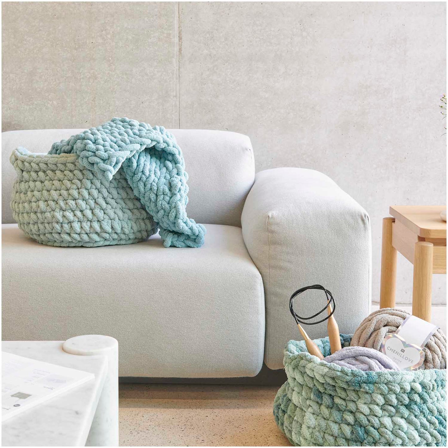 Rico Design Chenillove Super Big Fingerstrickgarn 100 % Polyester 300 g 36 m