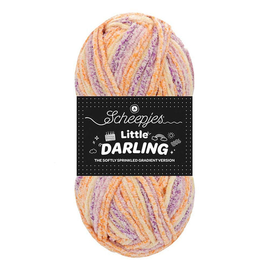 Scheepjes Little Darling Sprinkled Gradient feines Chenillegarn mit Farbverlauf