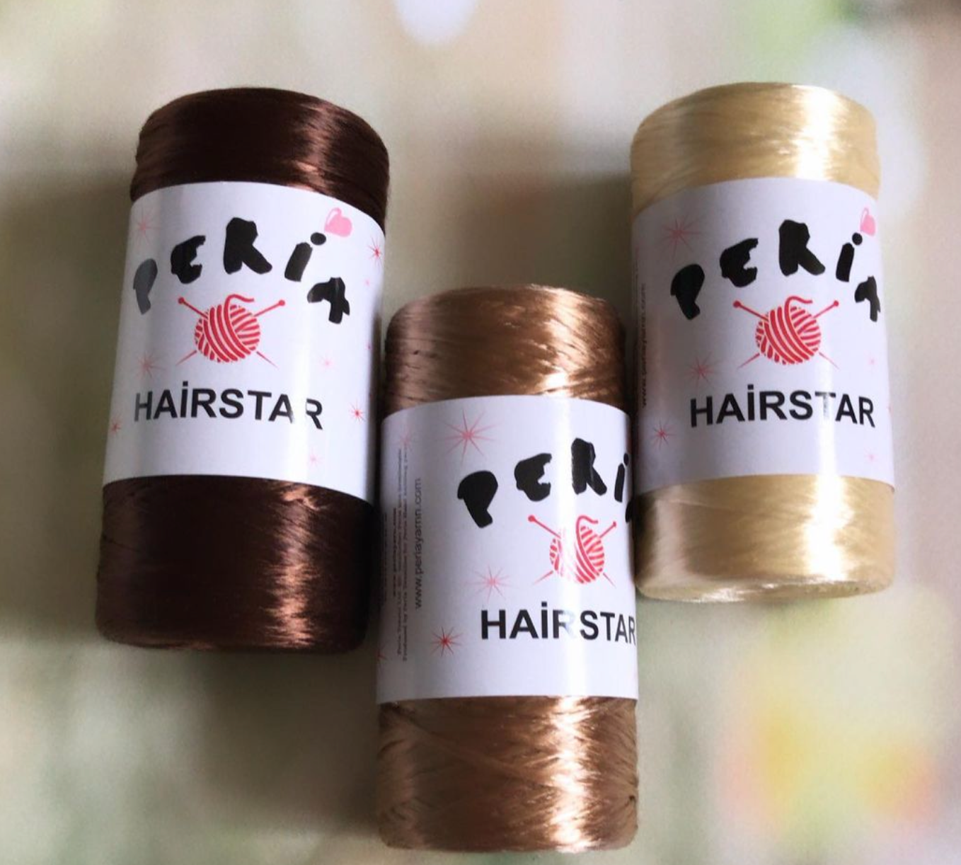 Peria Hairstar laine de cheveux brillante