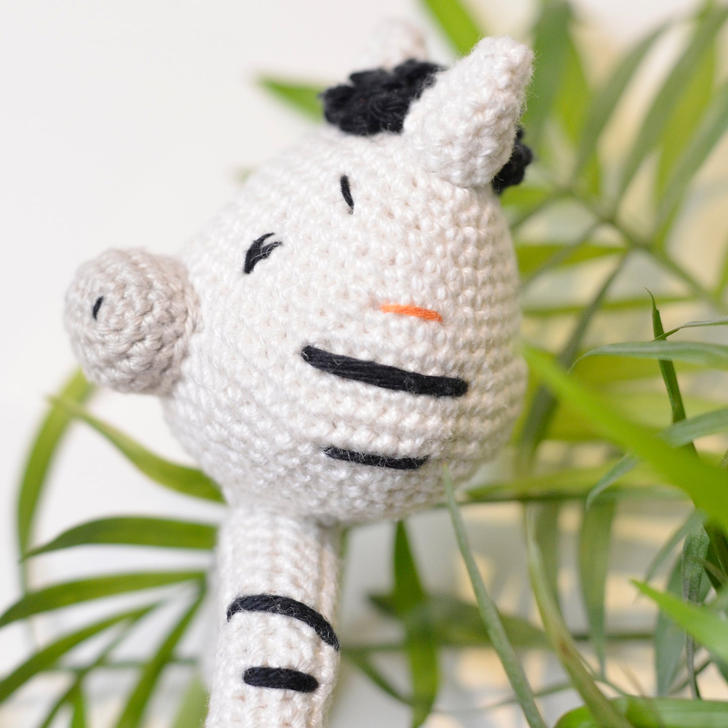 Häkelset Zebra Rassel Mariamigurumii