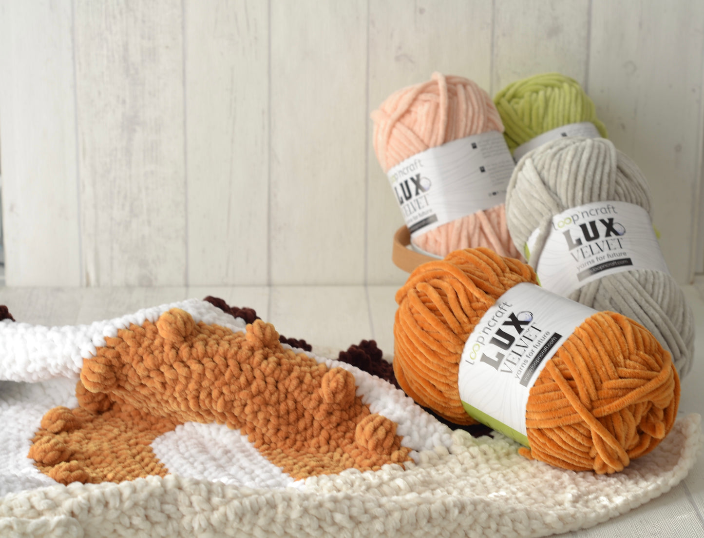 Fil chenille Loop'n Craft Lux Velvet 120 m / 100 g