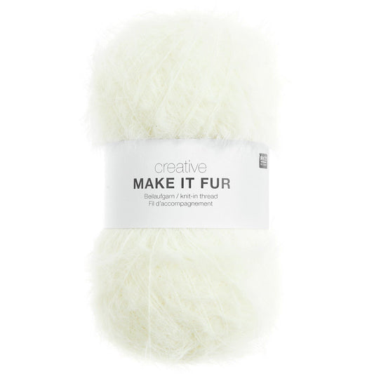 Rico Creative Make it Fur 50g 350m Beilaufgarn mit Felloptik