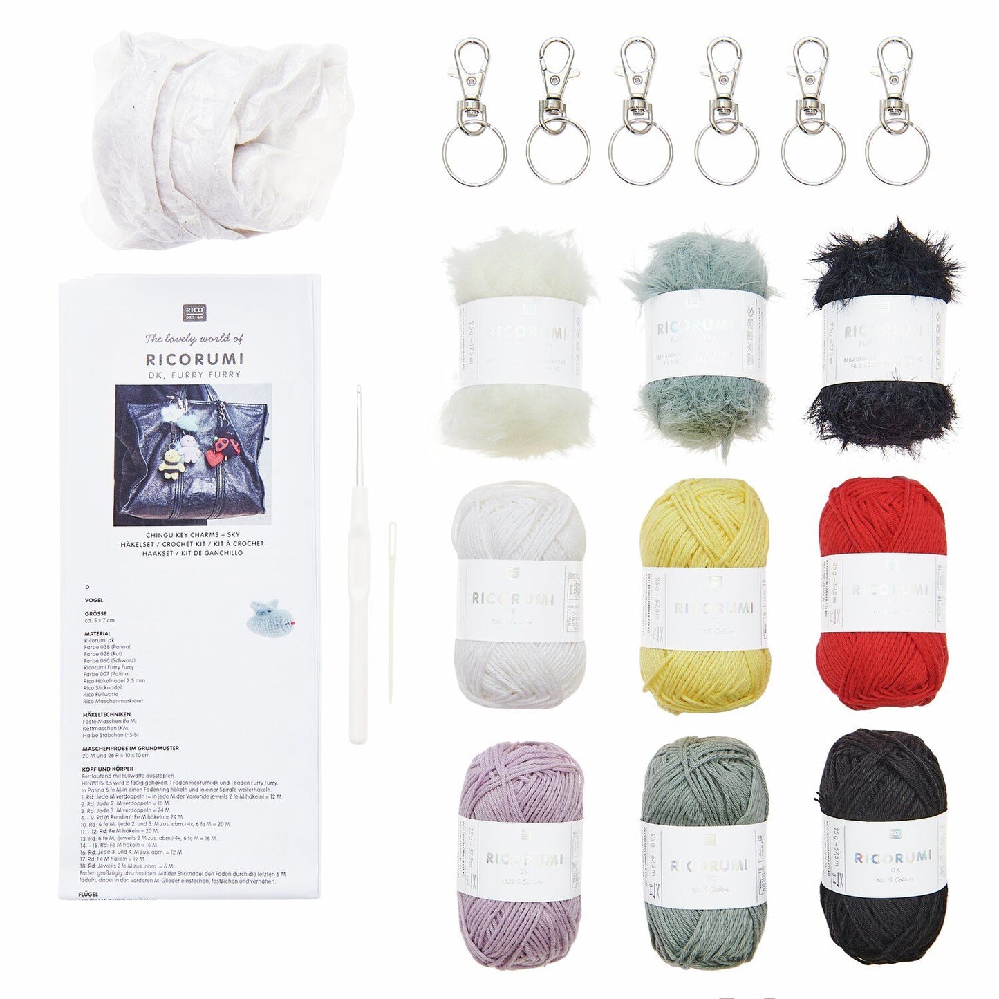 Ricorumi Häkelset Schlüsselanhänger Chingu Sky