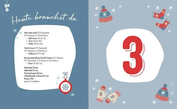 Mein Adventskalender-Häkelbuch: Sweet Minis Christmas