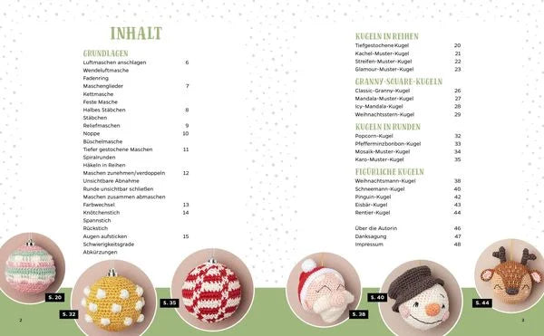 Weihnachtskugeln häkeln