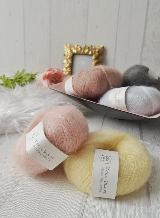Krea Deluxe Deluxe Soie Mohair Dentelle Soie Mohair