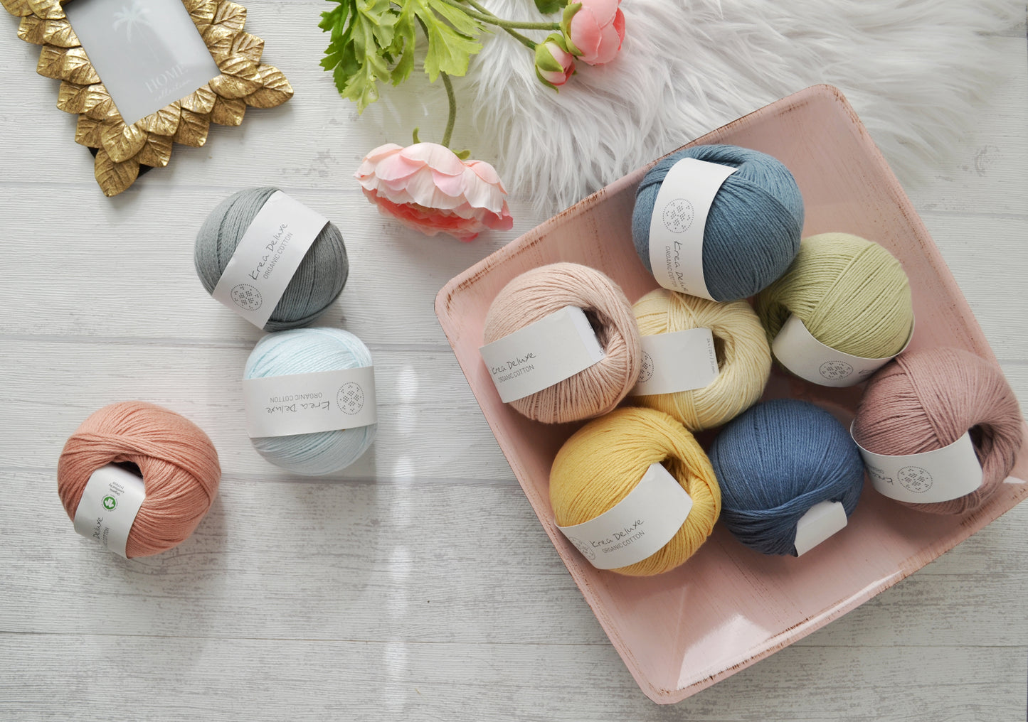 Krea Deluxe Organic Cotton 100 % Baumwolle in Bioqualität 50 g 165 m