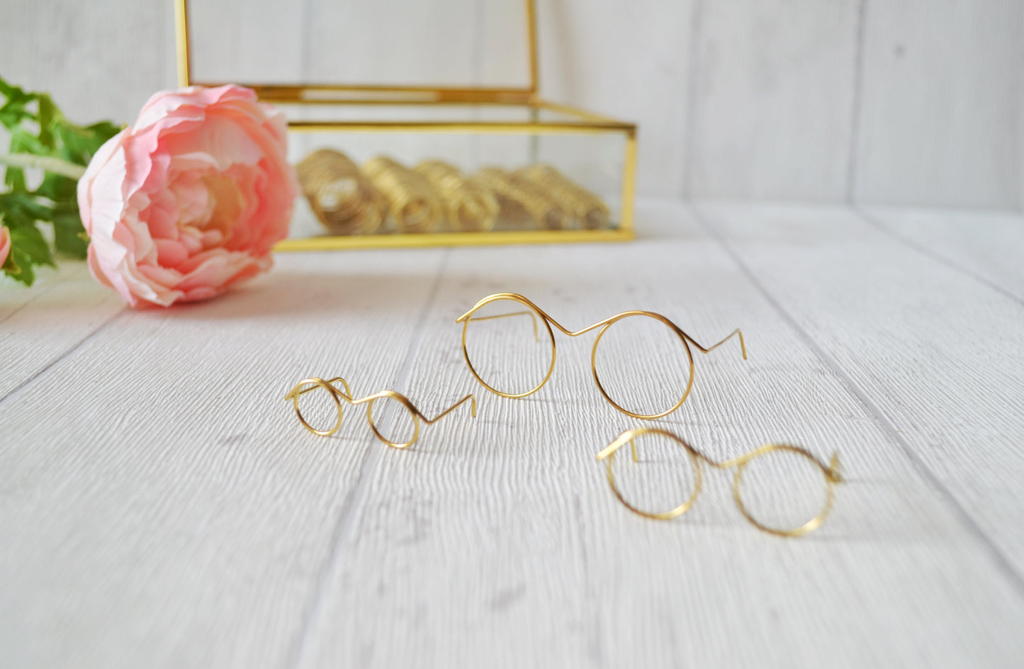 Lunettes en fil d'or