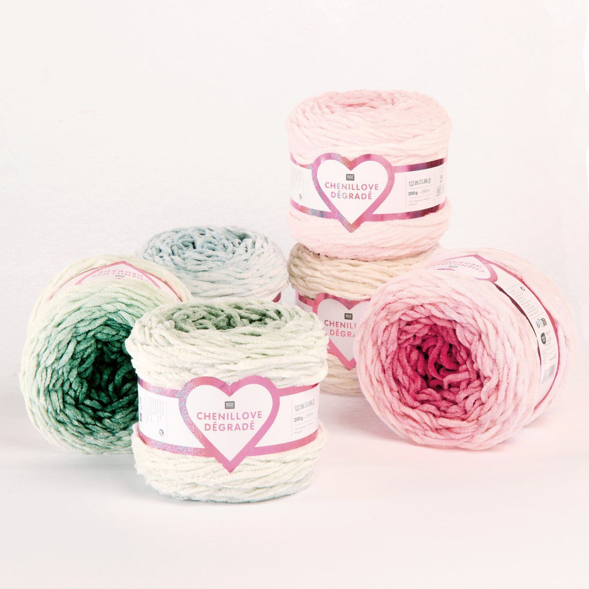 Rico Design Chenillove Dégradé Farbverlaufsgarn