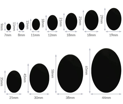 Augen Schwarz Oval