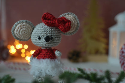 Die kleine Weihnachtsmaus PDF Häkelanleitung