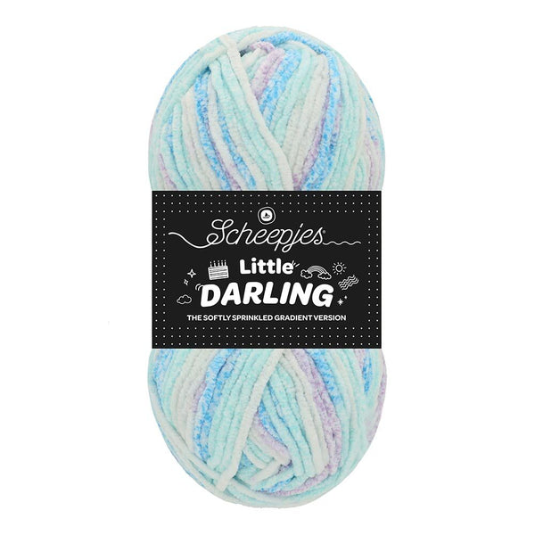 Scheepjes Little Darling Sprinkled Gradient feines Chenillegarn mit Farbverlauf
