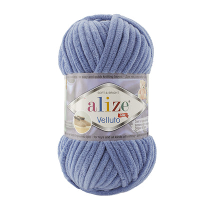 Fil chenille Alize Velluto 100% micropolyester 100 g / 68 m