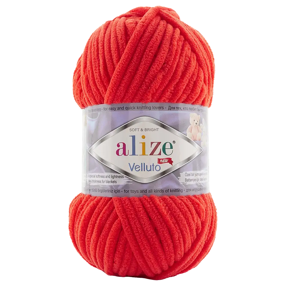 Fil chenille Alize Velluto 100% micropolyester 100 g / 68 m