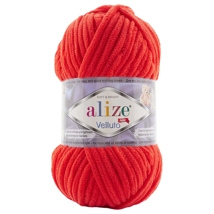 Fil chenille Alize Velluto 100% micropolyester 100 g / 68 m