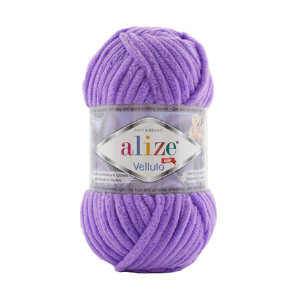 Fil chenille Alize Velluto 100% micropolyester 100 g / 68 m