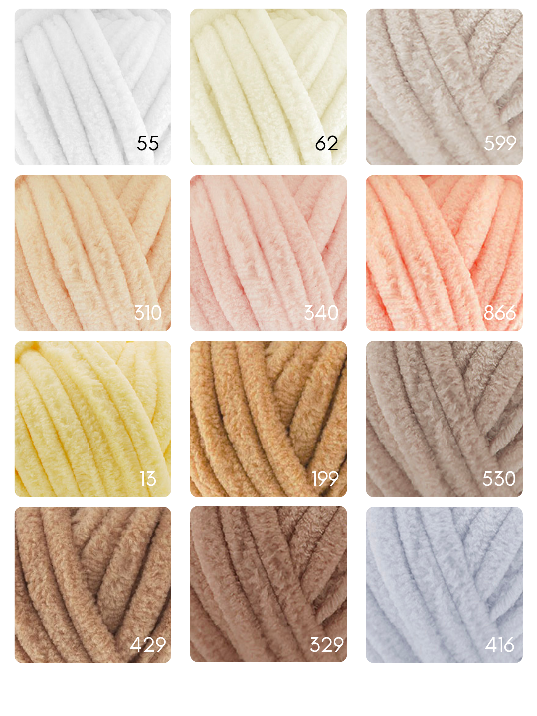 Fil chenille Alize Velluto 100% micropolyester 100 g / 68 m
