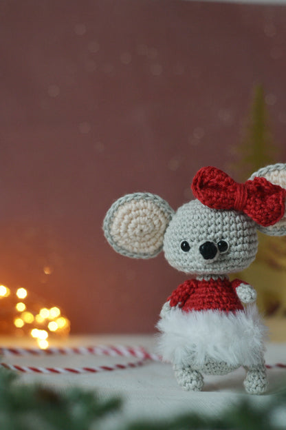 Die kleine Weihnachtsmaus PDF Häkelanleitung