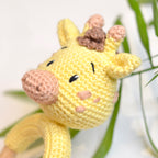 PDF Häkelanleitung Babyrassel Giraffe Amigurumi