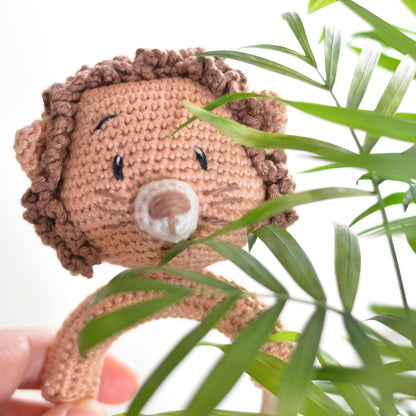 PDF Häkelanleitung Babyrassel Löwe Amigurumi