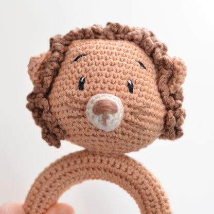 PDF Häkelanleitung Babyrassel Löwe Amigurumi