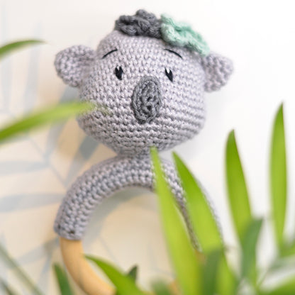 PDF Häkelanleitung Babyrassel Koala Amigurumi