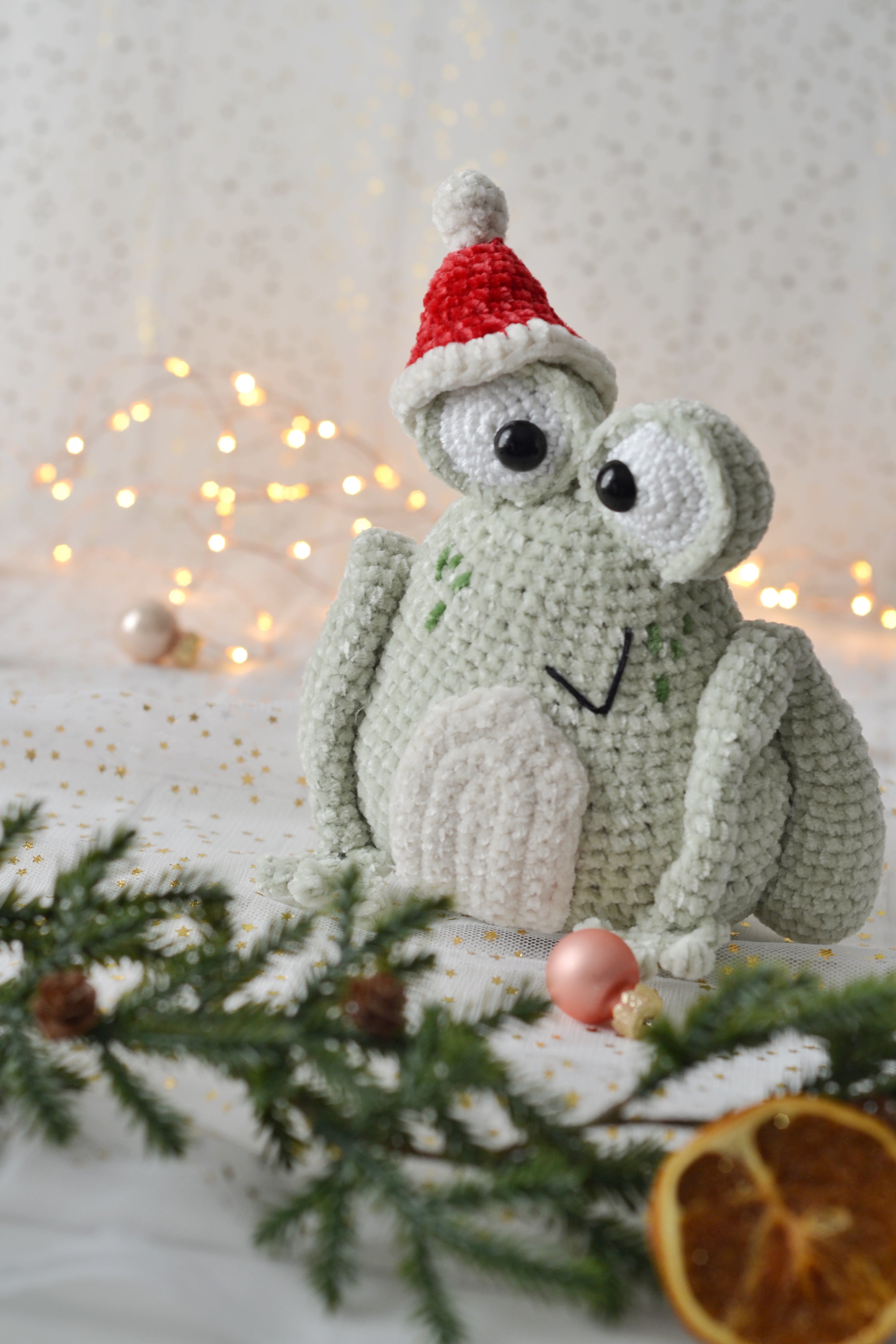 PDF Häkelanleitung Der Weihnachtsfrosch