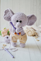 Niedlicher Elefant Miky Häkelanleitung Amigurumi PDF