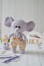 Niedlicher Elefant Miky Häkelanleitung Amigurumi PDF