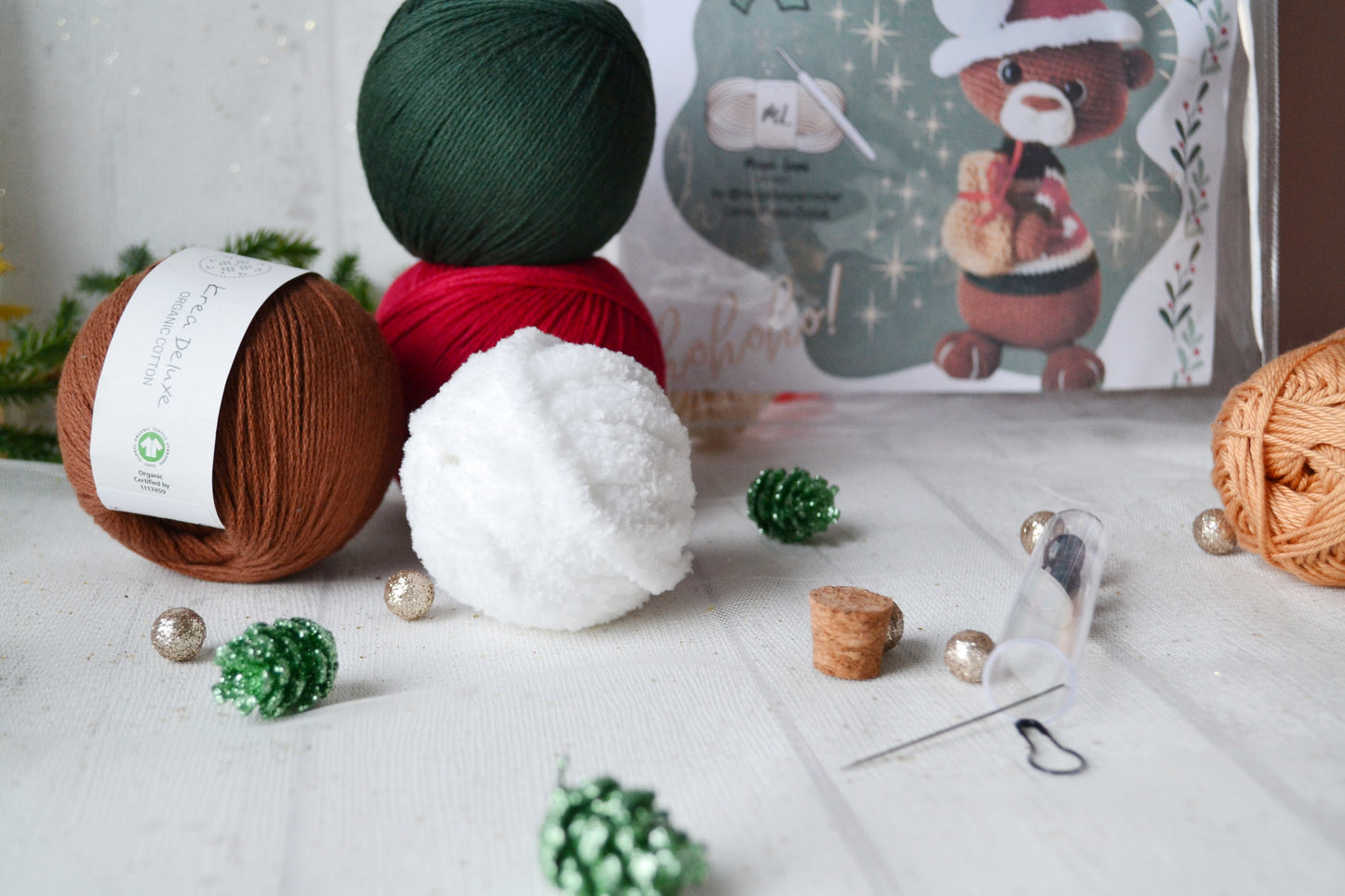 Weihnachtsotter Peanut Häkelset Amigurumi