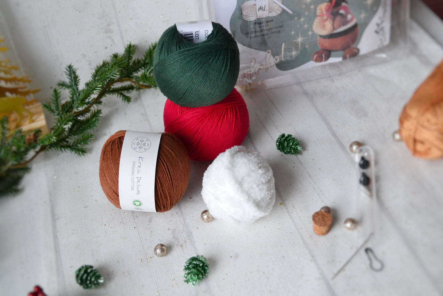 Weihnachtsotter Peanut Häkelset Amigurumi