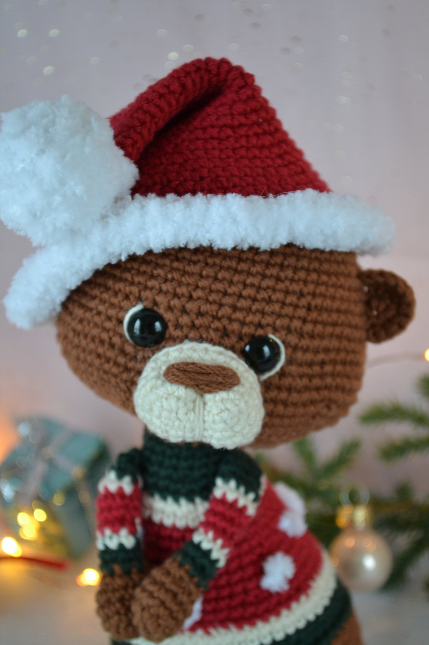 Weihnachtsotter Peanut Häkelanleitung Amigurumi