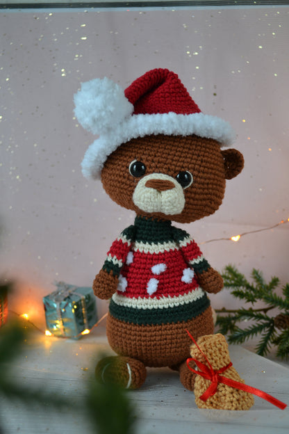 Weihnachtsotter Peanut Häkelanleitung Amigurumi
