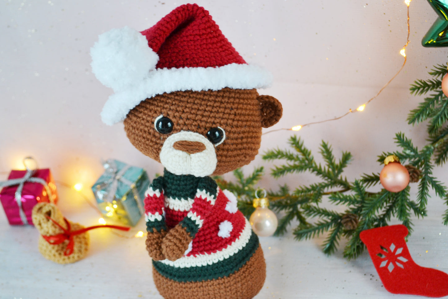 Weihnachtsotter Peanut Häkelset Amigurumi