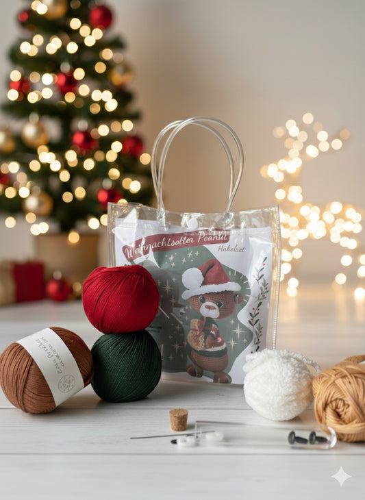 Weihnachtsotter Peanut Häkelset Amigurumi