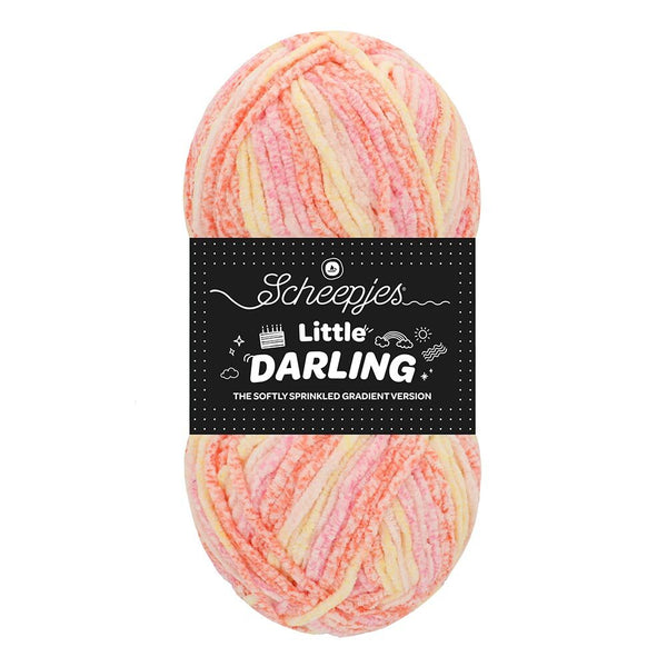 Scheepjes Little Darling Sprinkled Gradient feines Chenillegarn mit Farbverlauf