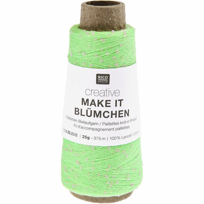 Fil Rico Creative Make It Blümchen avec paillettes florales 25 g 375 m