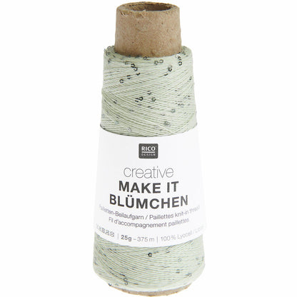 Fil Rico Creative Make It Blümchen avec paillettes florales 25 g 375 m