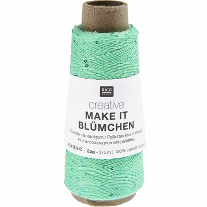Fil Rico Creative Make It Blümchen avec paillettes florales 25 g 375 m