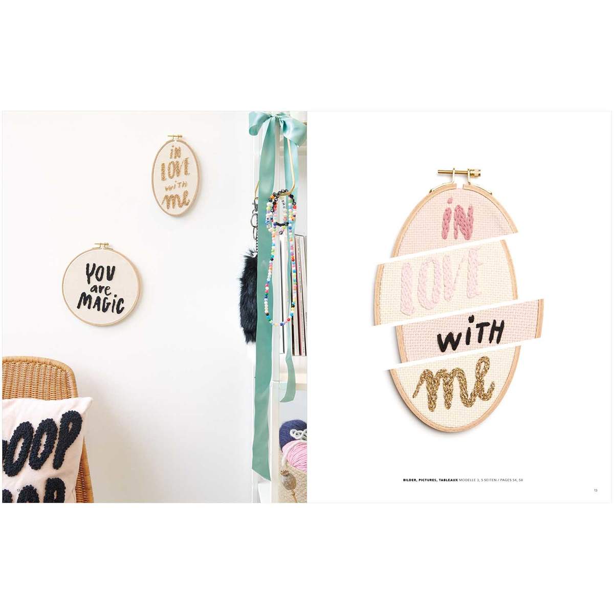 Rico Design Stickbuch Punch Needle No. 6 Just Bees + Fruits + Flowers