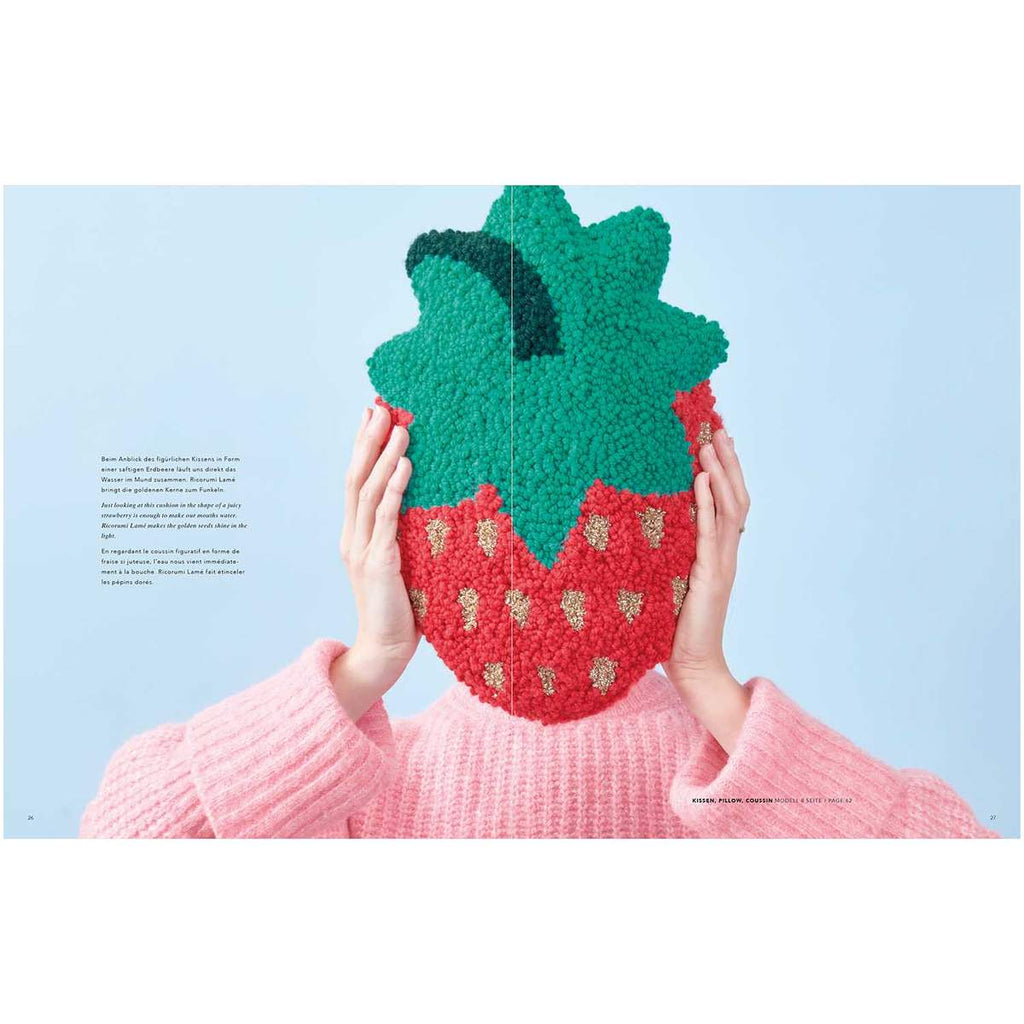 Rico Design Stickbuch Punch Needle No. 6 Just Bees + Fruits + Flowers