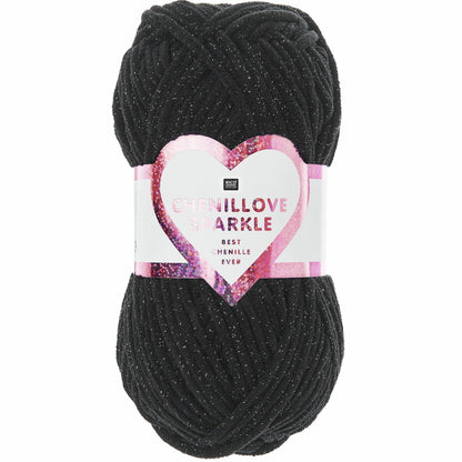 Rico Chenillove Sparkle - das Chenillegarn mit Glitzereffekt 100 g 110 m
