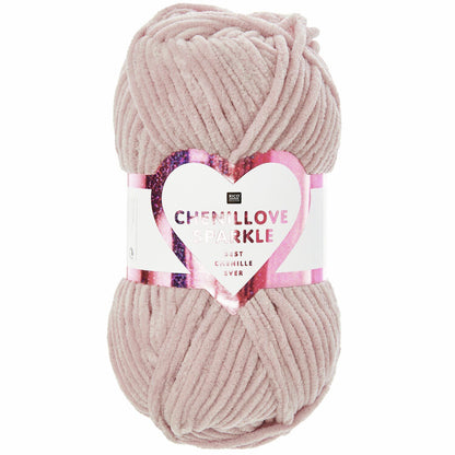 Rico Chenillove Sparkle - das Chenillegarn mit Glitzereffekt 100 g 110 m