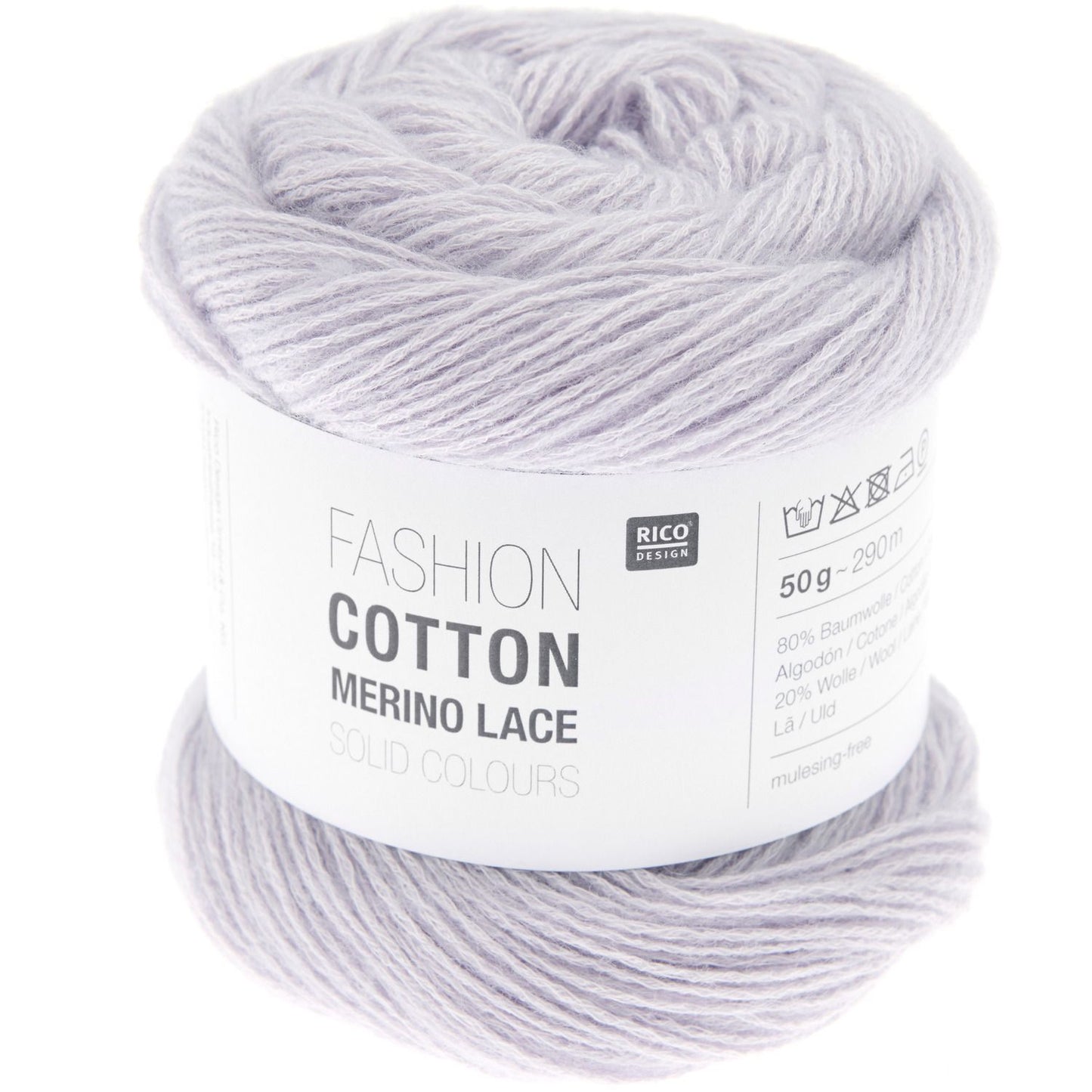Rico Fashion Cotton Merino Lace Solid Unifarben 50 g 290m