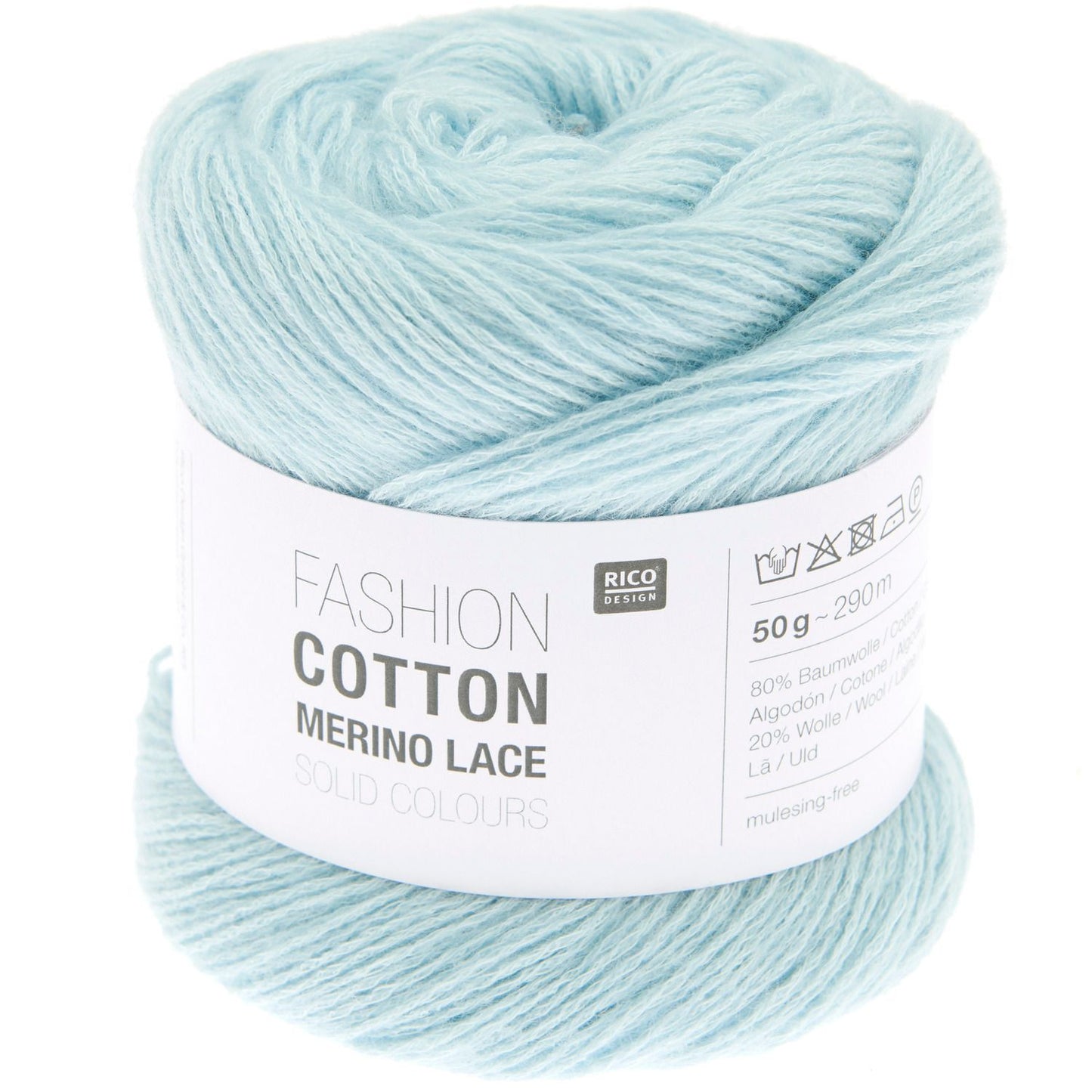 Rico Fashion Cotton Merino Lace Solid Unifarben 50 g 290m