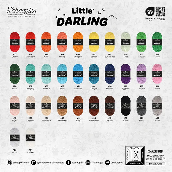Scheepjes Little Darling Chenillegarn 90 g 50 m