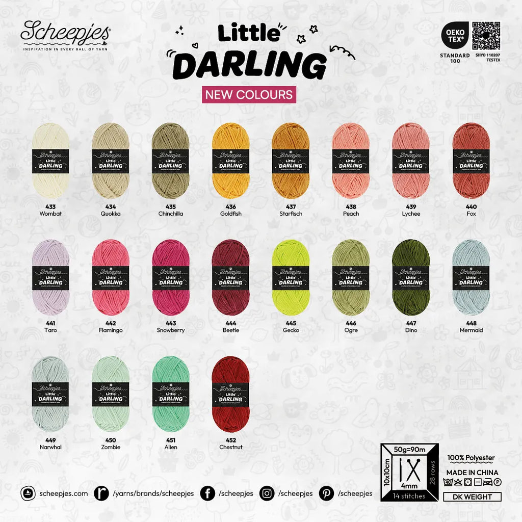 Scheepjes Little Darling Chenillegarn 90 g 50 m