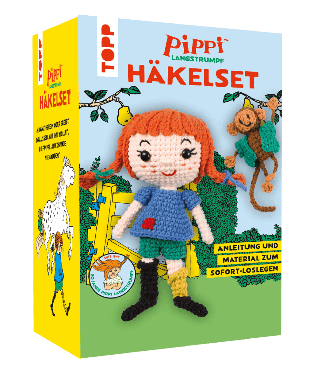 Pippi Langstrumpf - Das offizielle Häkelset zum 80. Geburtstag