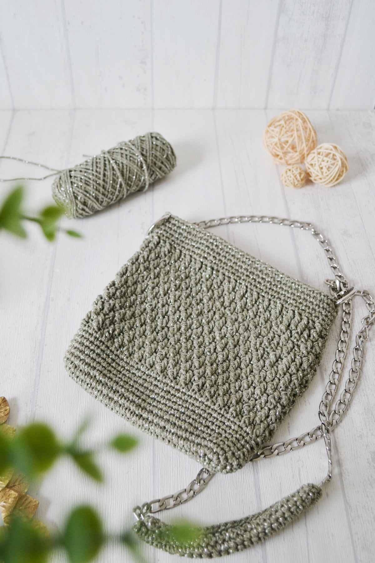 Tasche "Braidy" Häkelset Umhängetasche