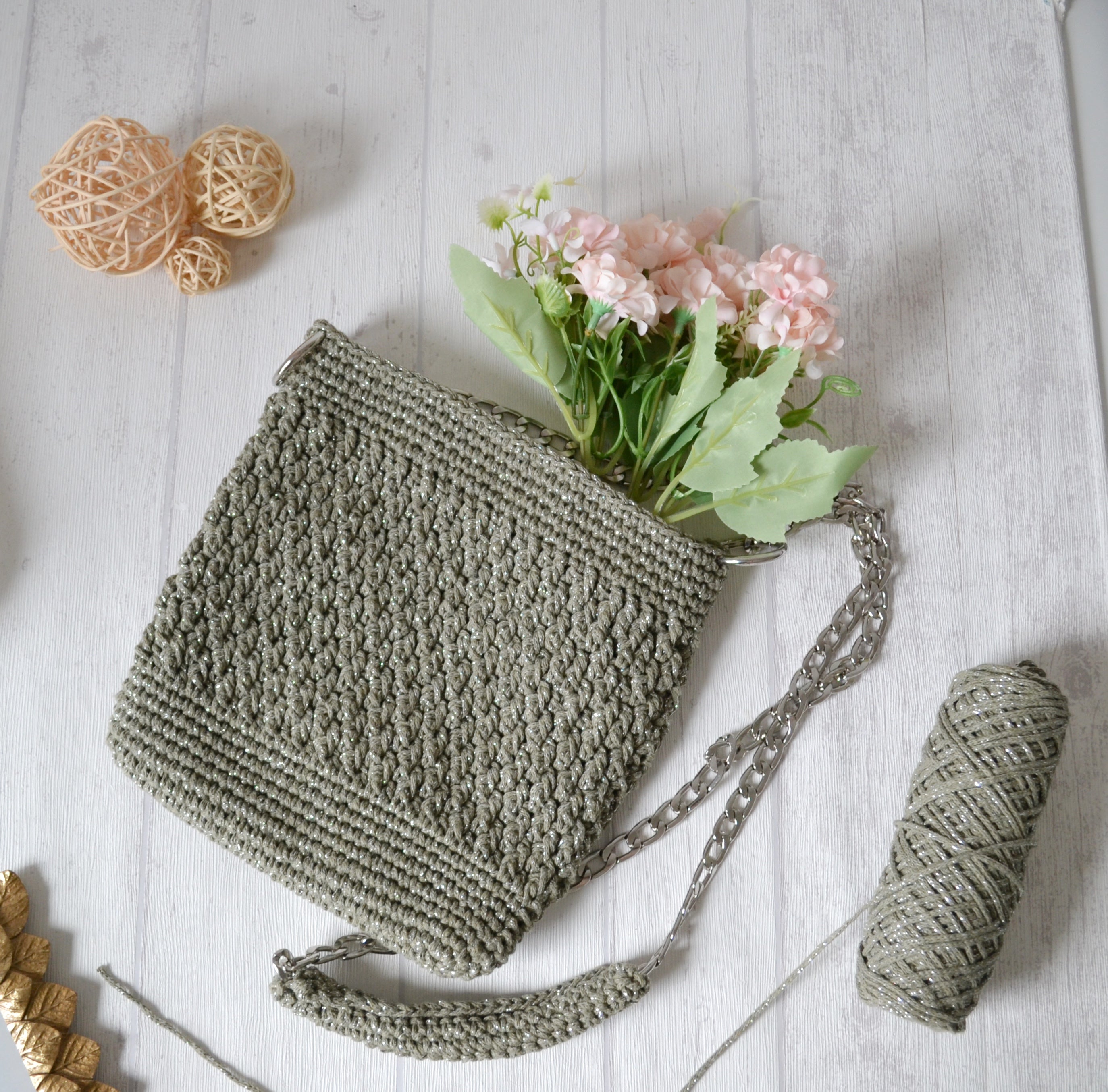 Tasche "Braidy" Häkelset Umhängetasche